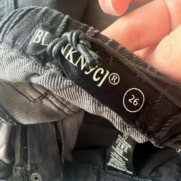 NWT BLANK NYC Chambray Drawstring Cargo Pants - Picture 6 of 6